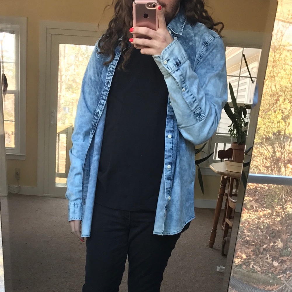 Hollister Stretch Denim Shirt